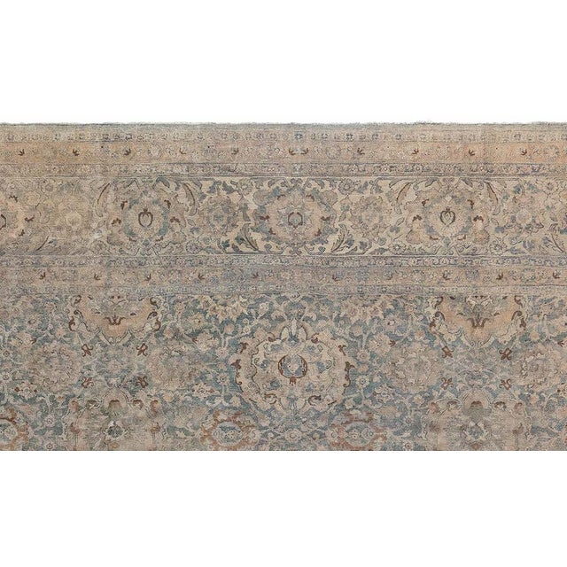 Antique Tabriz Botanic Handwoven Wool Rug BB7206 11'8" × 13'0"