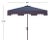 Contemporary Zimmerman 7.5 Square Umbrella - Navy/White For Sale - Image 3 of 4