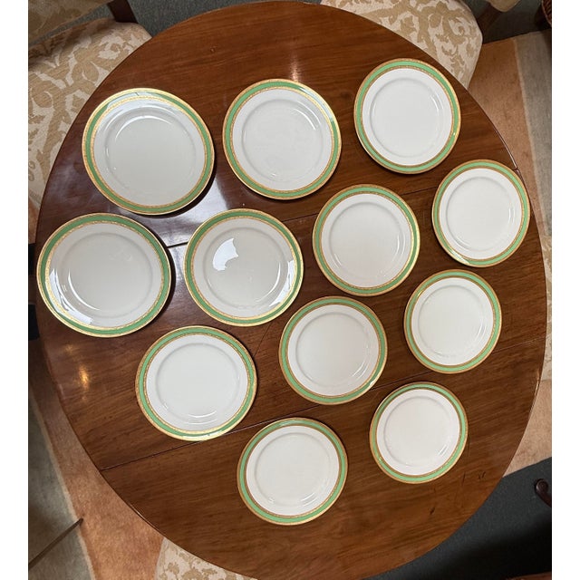 Late 20th Century Mintons Stamped English Pottery Plates, Set of Twelve For Sale - Image 5 of 12