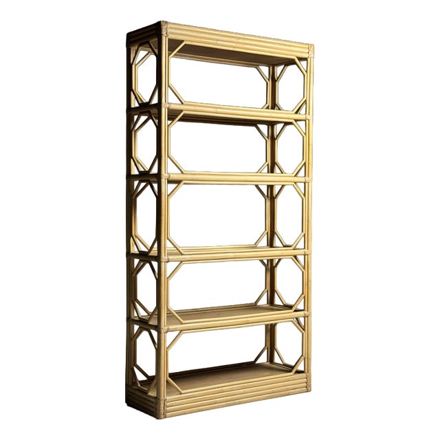 Vintage Bamboo Bookcase, France 1980 For Sale