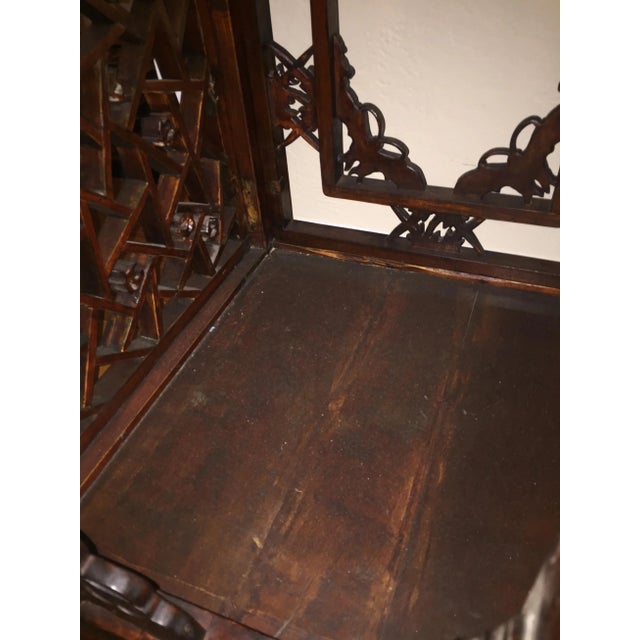 Late 19th Century Antique Chinese Carved Side Tables, Qing Period - 2 Pieces For Sale - Image 10 of 10