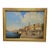 Large Antique Venice Piazza San Marco Oil Painting by Nicholas Briganti in Gilt Frame For Sale