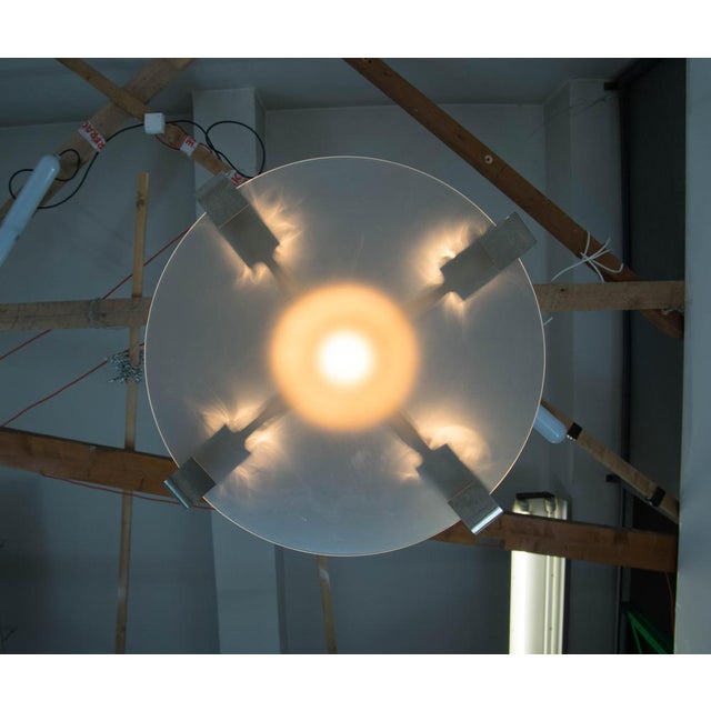 Art Deco Metal Chandelier, Europe, 1930s For Sale - Image 10 of 12