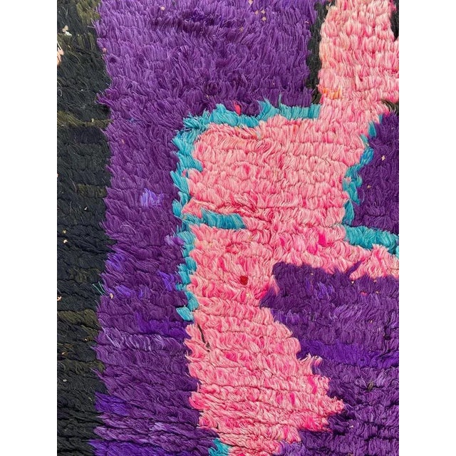 Moroccan Boucherouite Rug For Sale - Image 10 of 13