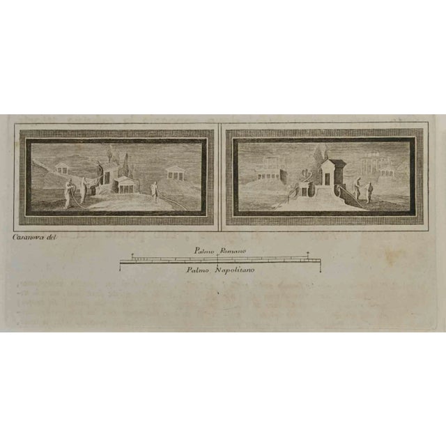 Roman Temple And Villa Fresco from "Antiquities of Herculaneum" is an etching on paper realized by Francesco Casanova in...