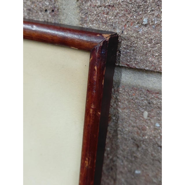 Framed Signed Wallace Nutting Hand-Colored Print For Sale - Image 10 of 10