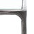 Spritely Home Jessa Metal Square End Table in Silver with Glass Top For Sale - Image 4 of 7