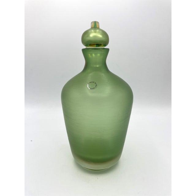 Glass Incisi Bottle by Paolo Venini, 1992 For Sale - Image 7 of 7