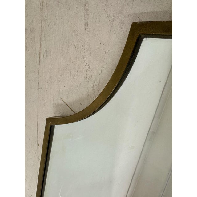 1950s Italian Brass Shield Mirror, 1950s For Sale - Image 5 of 12