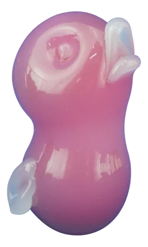 Pink Opaline Sommerso Glass Duckling from Seguso, Murano, Italy, 1950s