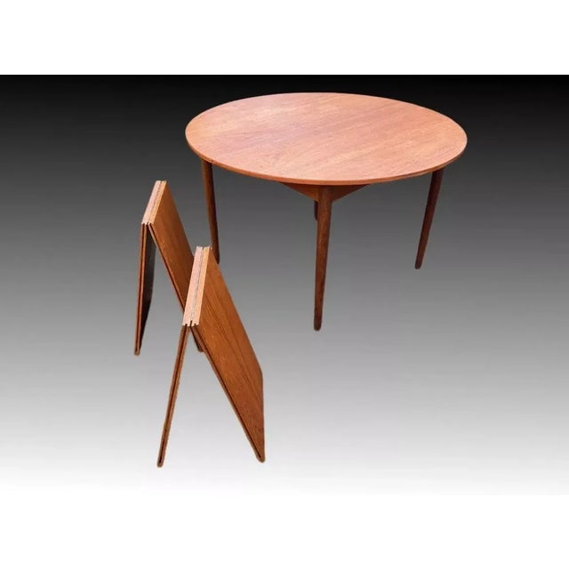Danish Extendable Dining Table by W. J. Clausen for Brande Mobelfabrik For Sale - Image 6 of 18