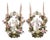 Late 20th Century French Louis XV Repro Bronze & Porcelain Candelabra Lamps by United Wilson, Pair For Sale