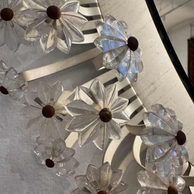 Mid-Century Modern 20th Century Backlit Modernist Circular Mirror, Germany For Sale - Image 3 of 6