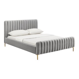 Angela Grey Queen Bed For Sale