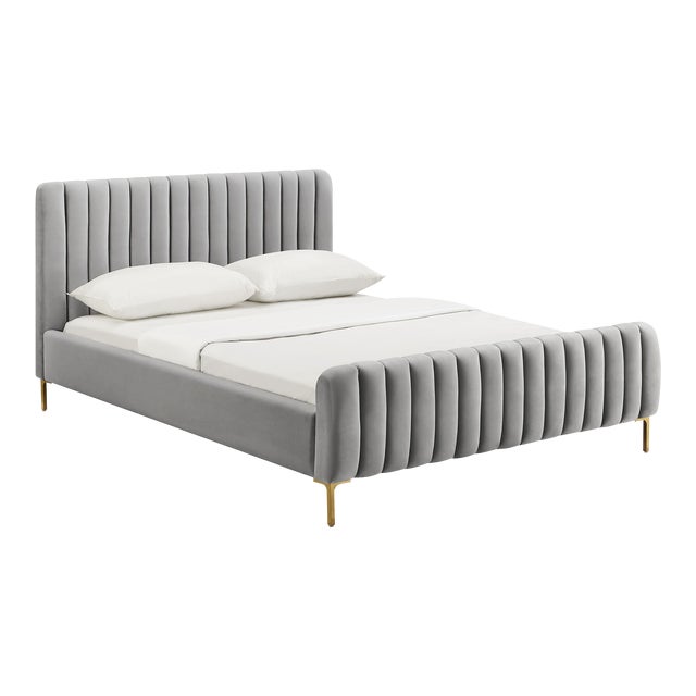 Angela Grey Queen Bed For Sale
