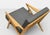 Pair - Mid Century Modern Oak Lounge Chairs – Handcrafted Armchair With Sculpted Details For Sale - Image 11 of 12