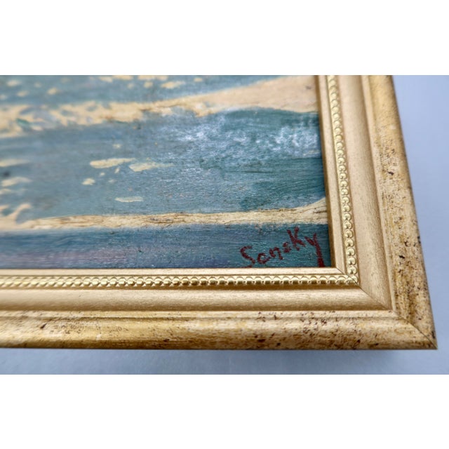 Pair of Antique French Oil Paintings on Board — Signed Sansky, Monastère De Cimiez, Nice, Circa Early 20th Century For Sale - Image 12 of 13