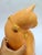 1950s Salmon Pink Ceramic Cat with Cabochon Necklace from Longwy, 1950s For Sale - Image 5 of 11