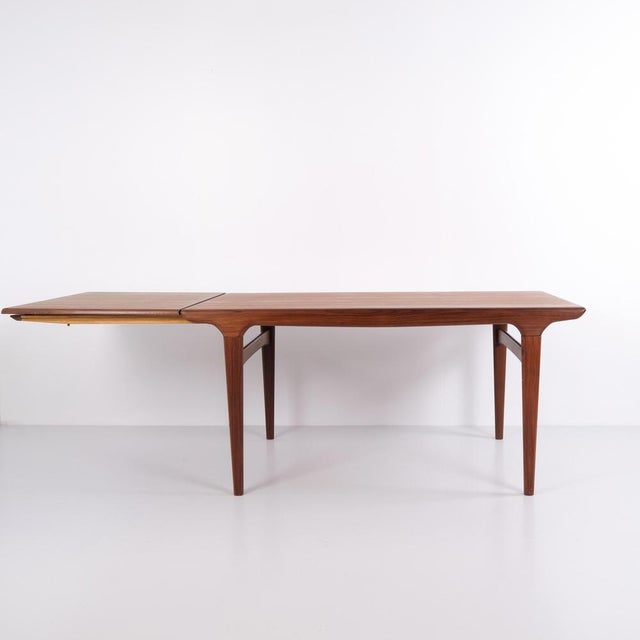 Teak Dining Table with Extension by Johannes Andersen for Uldum Møbelfabrik From, 1960s For Sale - Image 6 of 12