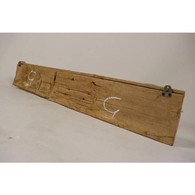 Antique Wood Handcarved Wall Coat Rack, 1890s For Sale - Image 3 of 13