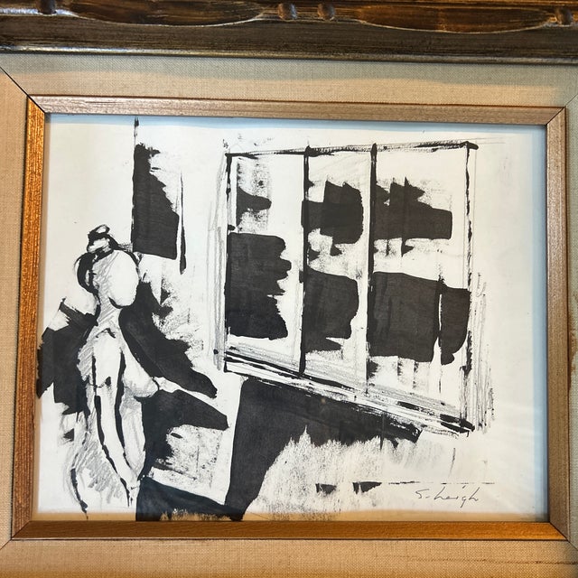 Contemporary original female nude figure painting by Stephen Heigh. Signed and framed. 10x8 or 17.25x15.25 framed. Check...