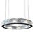 Eclipse Double Crystal Layer Pendant Lamp by Aggiolight For Sale
