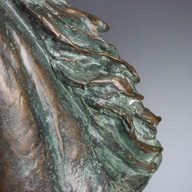 Bronze Horse Head by Anna Blasi For Sale - Image 5 of 10