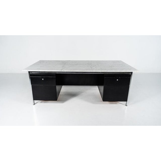 Mid-Century Modern Desk by Florence Knoll for Knoll international. This piece is attributed to the mentioned...