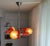 Mid-Century Space Age Orange Wood and Glass Sputnik Chandelier, 1960s For Sale - Image 4 of 11