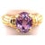 14 Karat Yellow Gold Fashion Oval Amethyst Ring For Sale In New York - Image 6 of 9