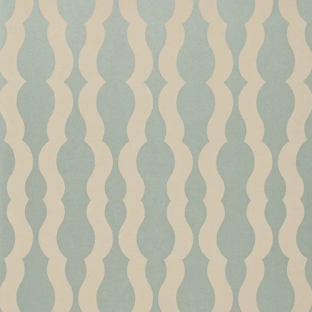 Sample - Schumacher Villeroux Weave Fabric in Azure For Sale