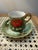 Traditional Mid 20th Century Lefton Handpainted Poinsettia Teacup, Saucer, Dessert Plate Set - 3 pcs For Sale - Image 3 of 8
