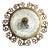 Brass and Frosted Glass 3-Light Ceiling Lamp from Kaiser-Leuchten, 1940s For Sale
