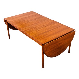 Restored Arne Vodder Model 227 Dining Table in Teak, 1960s Danish Mid Century Modern For Sale