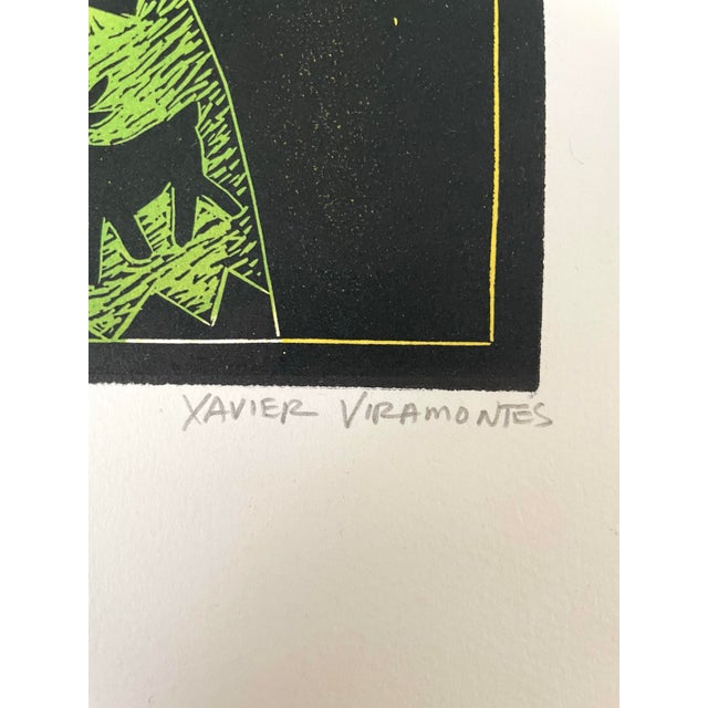 2000 - 2009 Xavier Miramontes Signed Dog Etching "The Christmas Special" Ev 2/30. Signed For Sale - Image 5 of 7