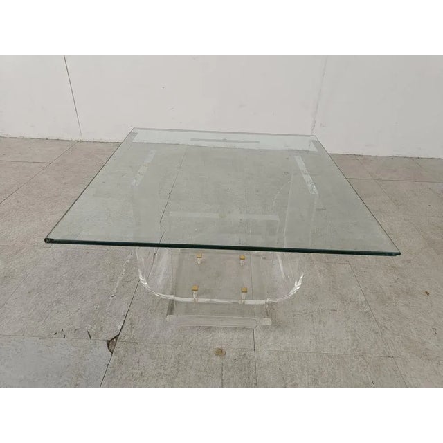 Small Acrylic Coffee Table, 1970s For Sale - Image 12 of 12
