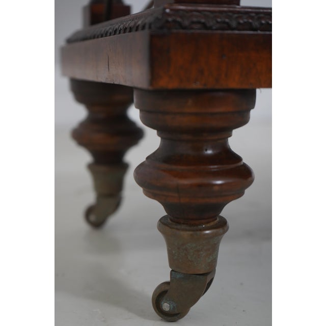 Maitland Smith 3 Tier Regency Style Mahogany Cart or Stand For Sale - Image 10 of 15