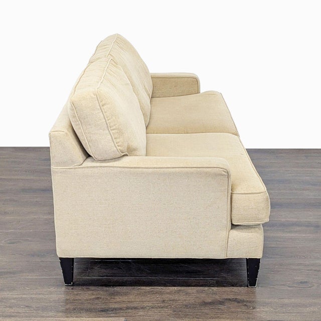 Pier 1 Imports 3-Seat Beige Sofa - Comfortable Seating for Any Living Room For Sale - Image 4 of 10