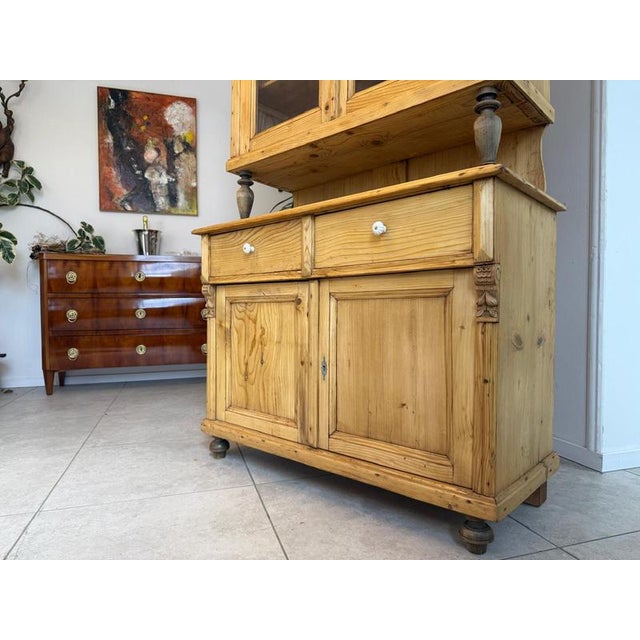 Gründerzeit Kitchen Sideboard in Softwood For Sale - Image 12 of 16