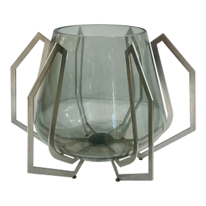 Jean-Louis Deniot for Baler Modern Silver Iron Eye Tall Bowl