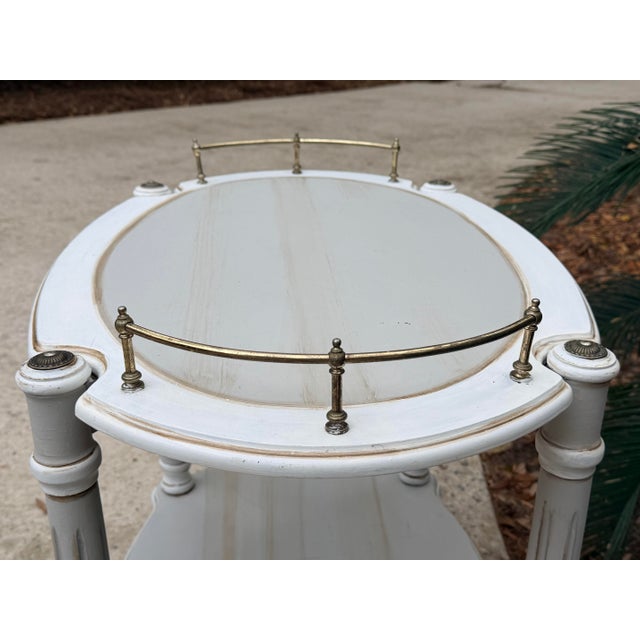 Vintage Gustavian Style Bar Cart For Sale - Image 9 of 10