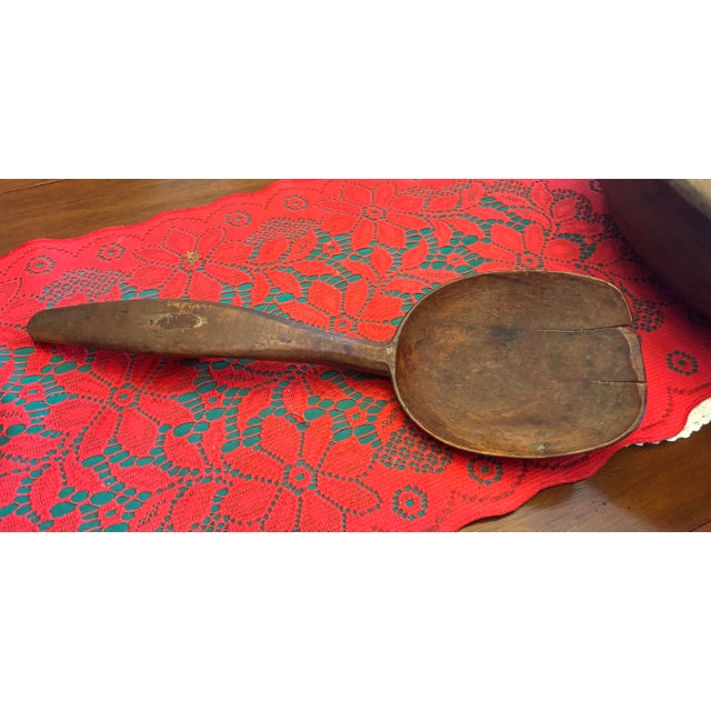 Vintage Dough Bowl and Ladle For Sale In Austin - Image 6 of 6