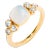 Syna Yellow Gold Moon Quartz Ring with Diamonds For Sale