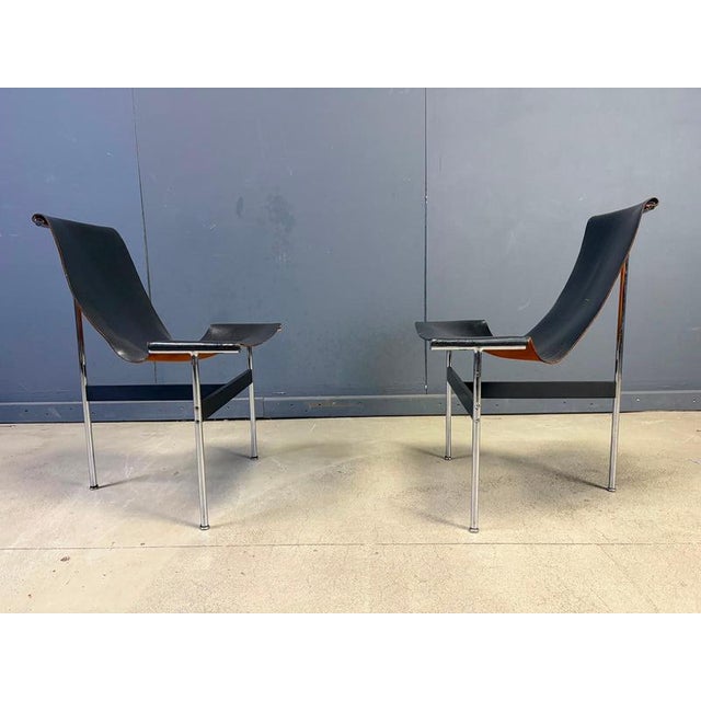 T Side Chairs by Katavolos, Littell & Kelley for Laverne International, 1960, Set of 2 For Sale - Image 4 of 11