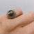 14K Etruscan Revival Mourning Ring W/ Onyx Disc & Pearl Grape Cluster Size 4.5 For Sale - Image 9 of 9