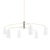 Mitzi Evelyn 6-Light Chandelier, Aged Brass/Soft Black For Sale