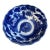 Vintage Ceramic Detailed Blue and White Bowl For Sale