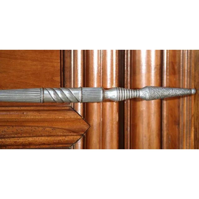 Mid 19th Century 19th Century French Pewter Magnifying Glass For Sale - Image 5 of 6