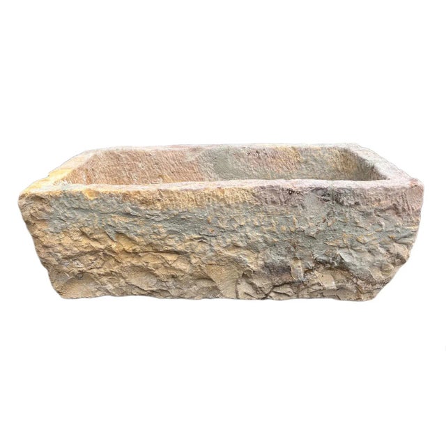 Vintage Jaisalmer Sandstone Trough For Sale In Los Angeles - Image 6 of 6