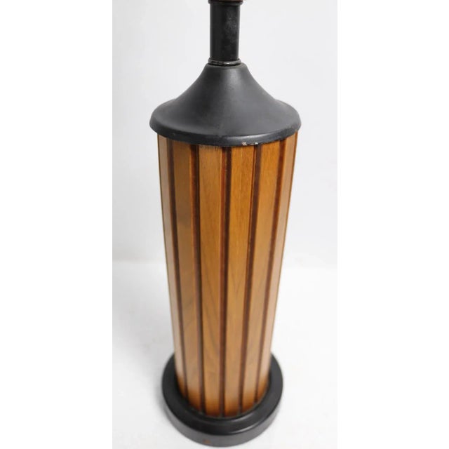 Mid Century Gruvwood Table Lamp For Sale In New York - Image 6 of 7